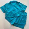Conjunto Feminino Cropped Camisa e Short Saia Azul - Fernanda Ramos Store
