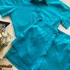 Conjunto Feminino Cropped Camisa e Short Saia Azul - Fernanda Ramos Store