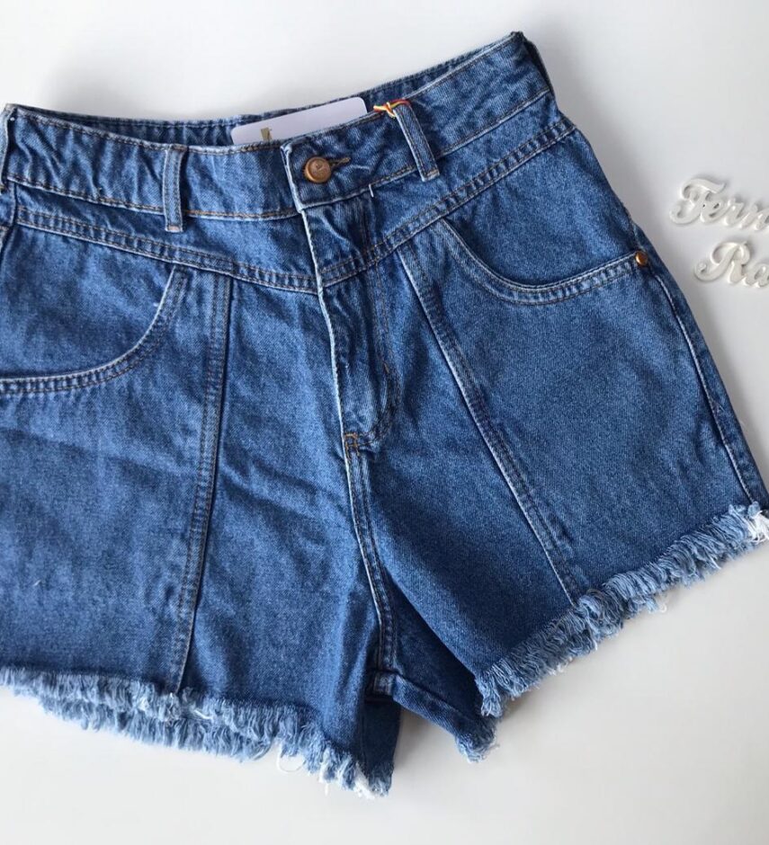 Short Jeans Bolso Chapado - Fernanda Ramos Store