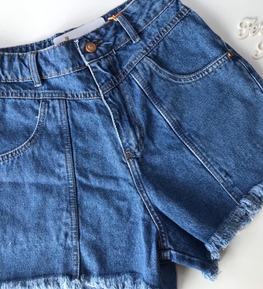 Short Jeans Bolso Chapado - Fernanda Ramos Store