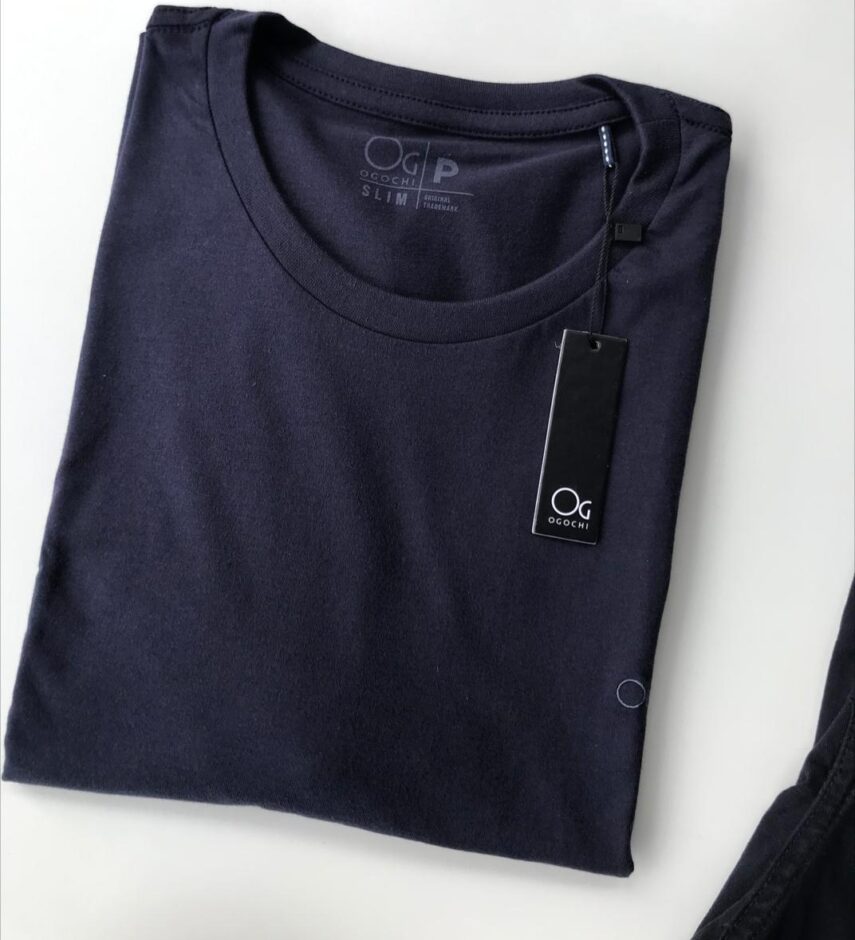 Camiseta Masculina Ogochi Básica Cor Azul Marinho - Fernanda Ramos Store
