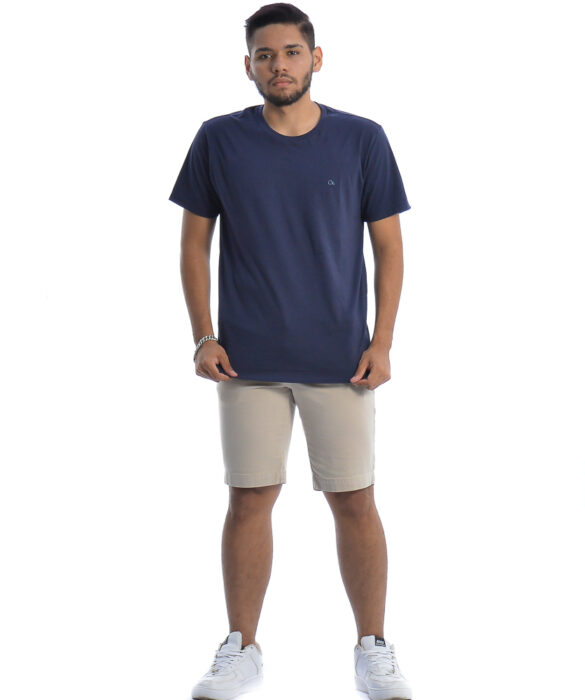 Camiseta Masculina Ogochi Básica Cor Azul Marinho - Fernanda Ramos Store