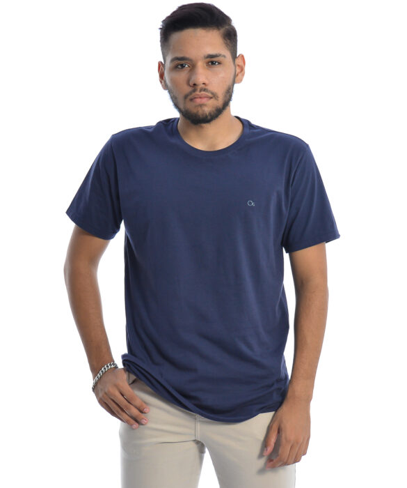 Camiseta Masculina Ogochi Básica Cor Azul Marinho - Fernanda Ramos Store