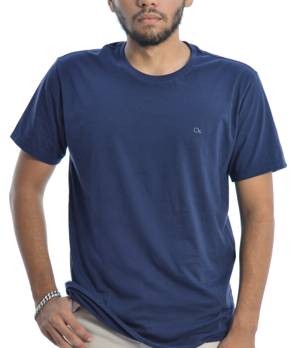 Camiseta Masculina Ogochi Básica Cor Azul Marinho - Fernanda Ramos Store