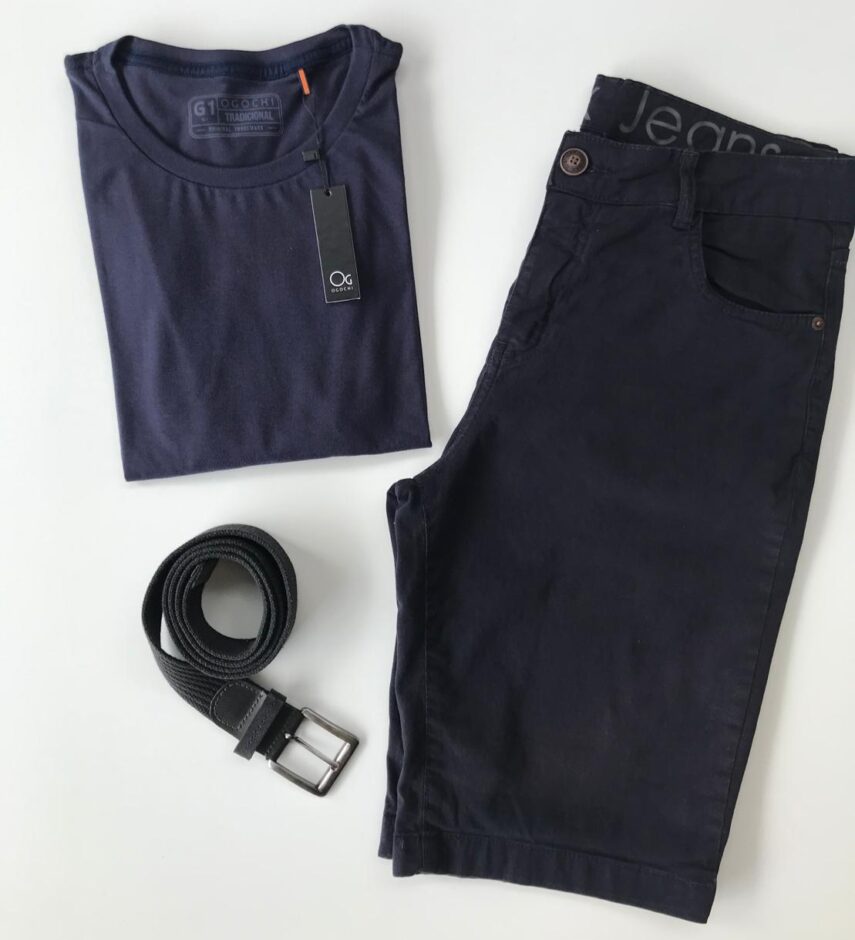Camiseta Básica Plus Azul Marinho - Fernanda Ramos Store