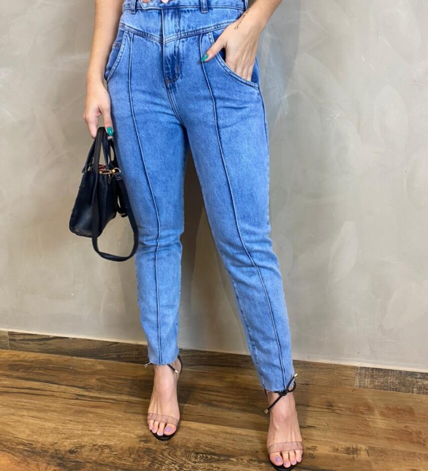 Calça Jeans Cropped