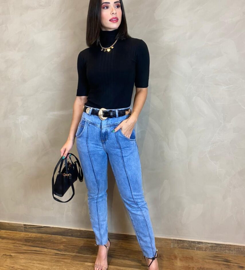 Calça Jeans Cropped - Imagem 2