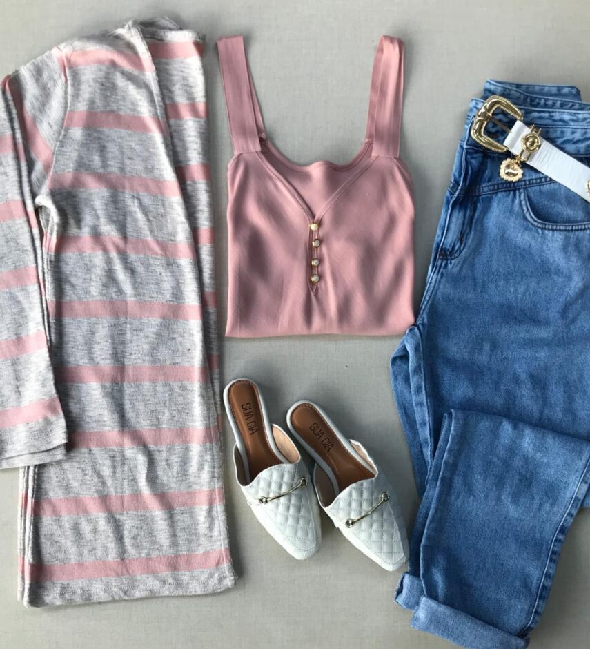 Cardigan Flame Listrado