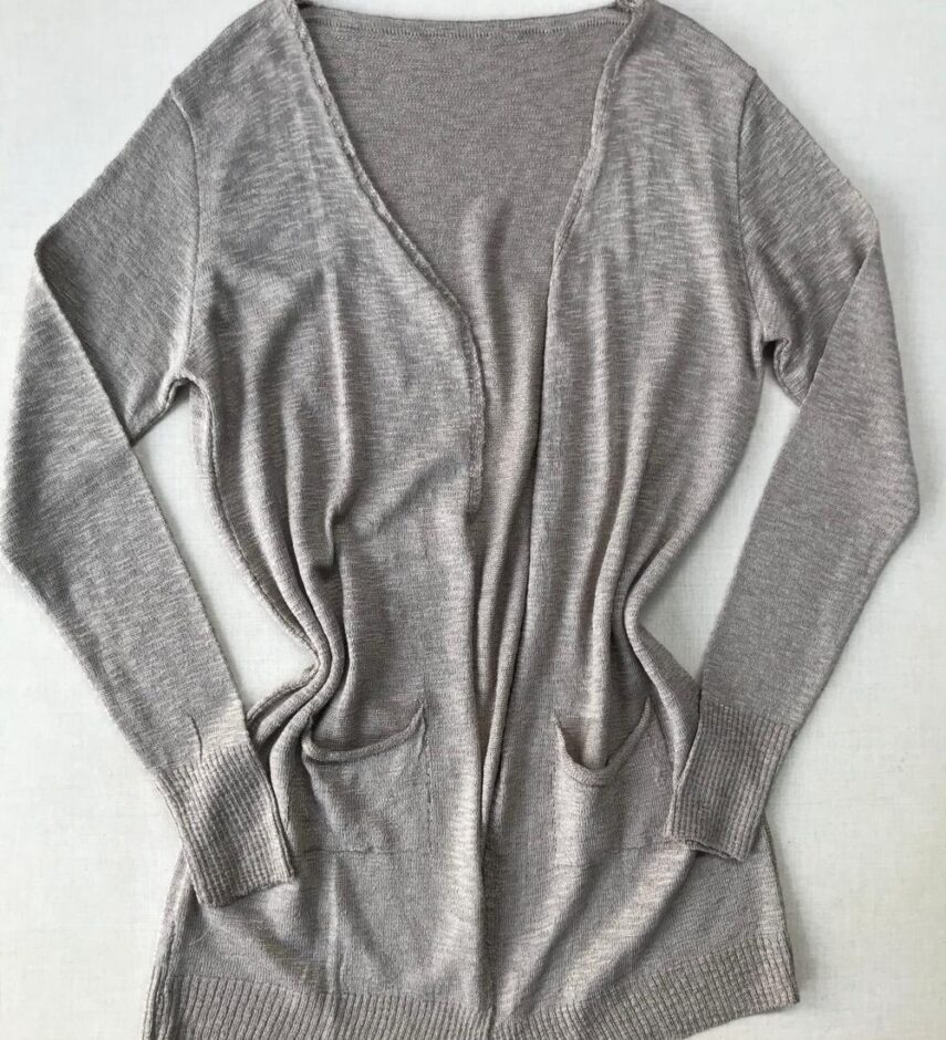 Cardigan Tricot Bege - Imagem 3