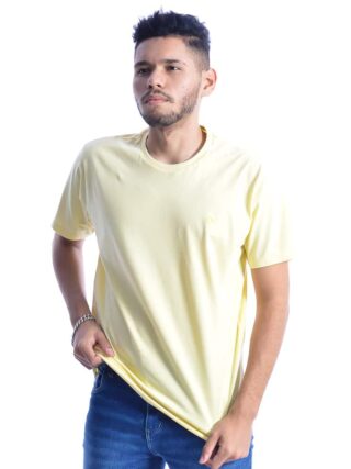 Camiseta Masculina Ogochi Básica Amarela - Fernanda Ramos Store