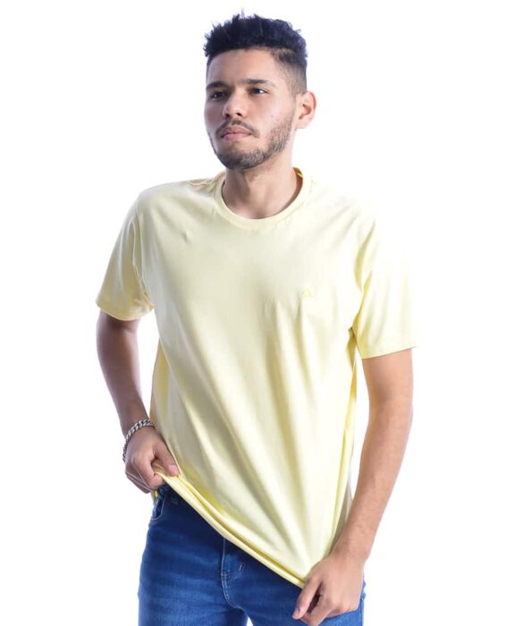 Camiseta Masculina Ogochi Básica Amarela - Fernanda Ramos Store