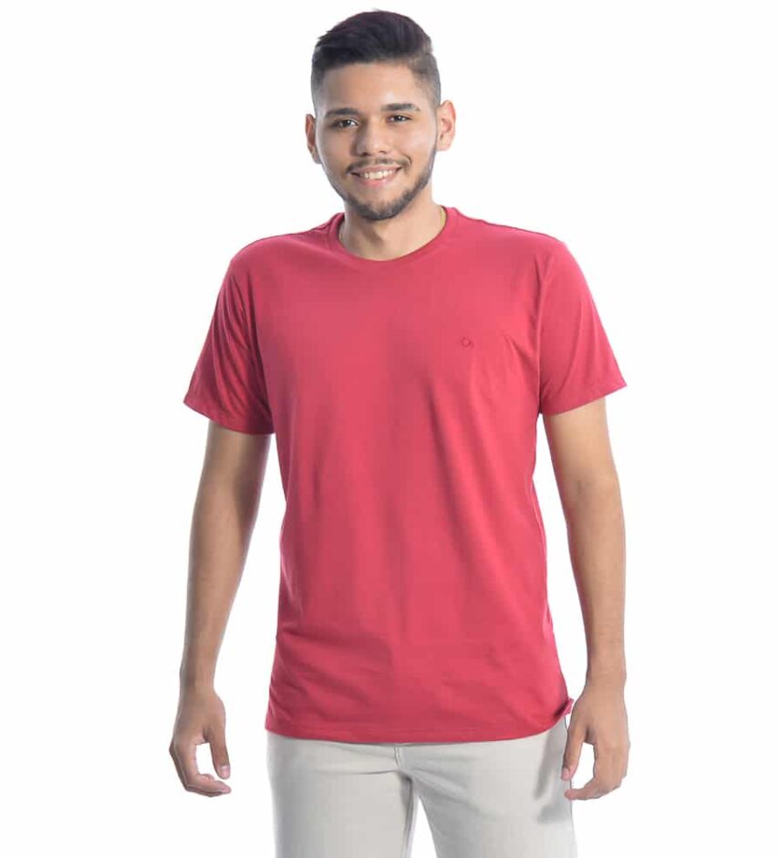 Camiseta Masculina Ogochi Básica Vermelho - Fernanda Ramos Store