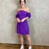 Vestido Curto com Bojo Roxo - Fernanda Ramos Store