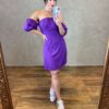 Vestido Curto com Bojo Roxo - Fernanda Ramos Store