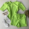 Conjunto Feminino Short e Blusa Verde Lima - Fernanda Ramos Store