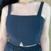 Cropped Feminino sem Bojo Preto - Fernanda Ramos Store