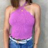 Cropped Feminino sem Bojo Lilás - Fernanda Ramos Store