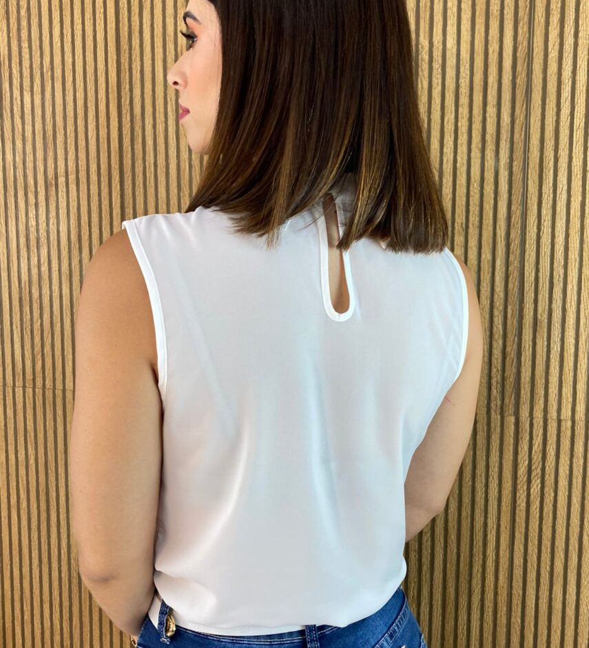 Regata Feminina Branca - Fernanda Ramos Store