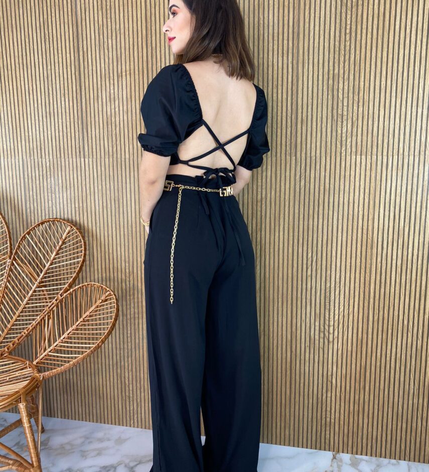 Body Feminino com Bojo Preto - Fernanda Ramos Store