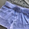 Short Jeans Feminino Branco com Cinto - Fernanda Ramos Store