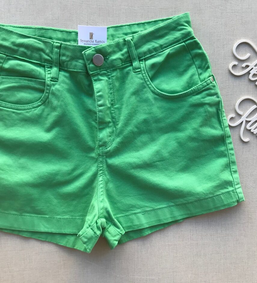 Short  Verde Feminino - Fernanda Ramos Store