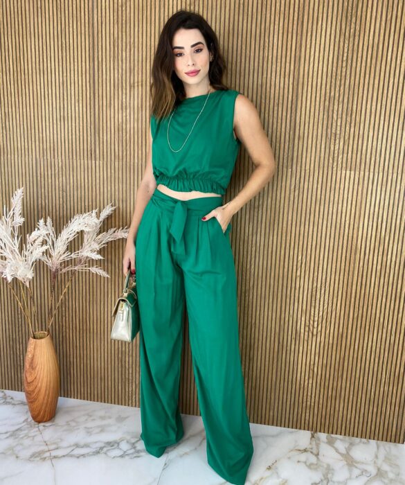 fernandaramosstore com br conjunto feminino calca e cropped verde