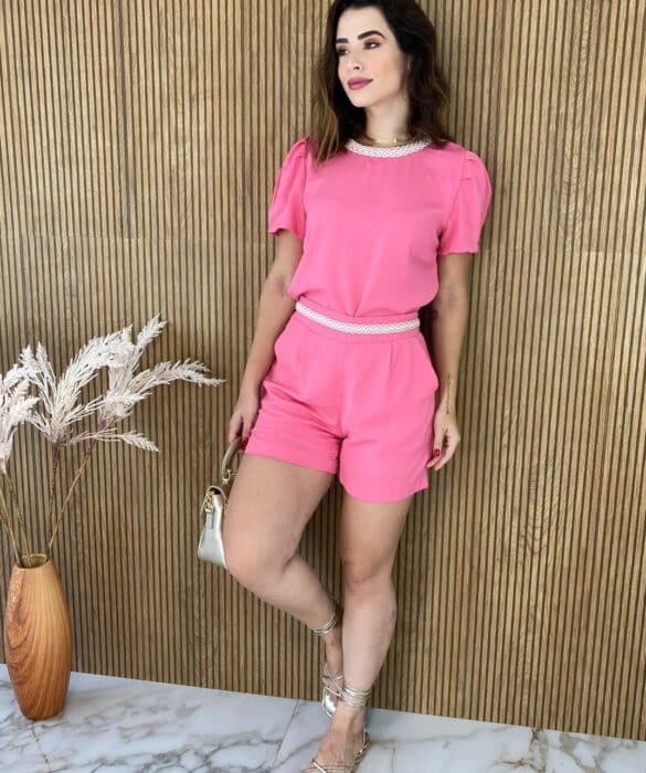 fernandaramosstore com br conjunto feminino short e blusa rosa