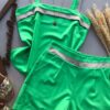 Conjunto Feminino Crepe Alfaiataria Short e Regata Verde - Fernanda Ramos Store