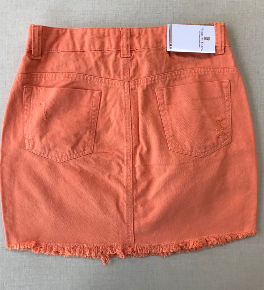 fernandaramosstore com br saia jeans laranja feminina 1