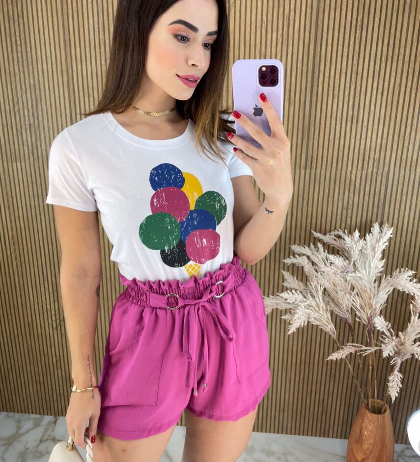 fernandaramosstore com br short feminino com bolso fucsia