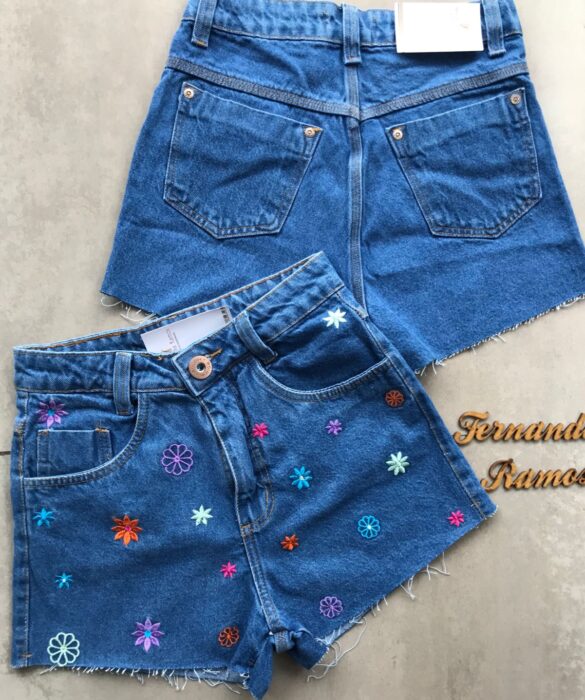 fernandaramosstore com br short jeans feminino bordado flor