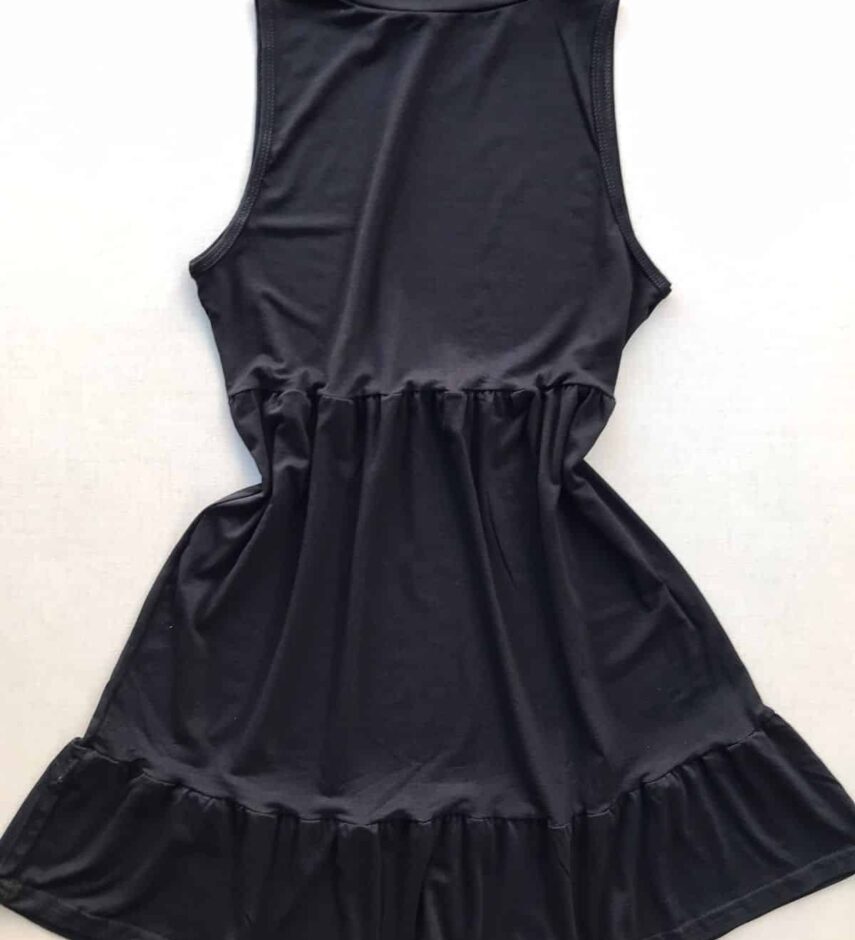 Vestido Feminino Curto de Malha sem Bojo Preto - Fernanda Ramos Store