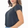 fernandaramosstore com br blusa feminina de crepe manga curta preta 1