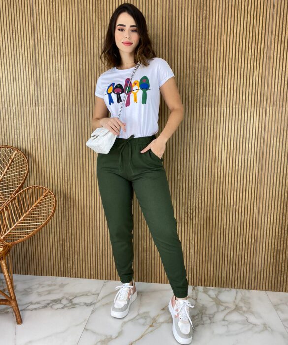 fernandaramosstore com br calca jogger feminina verde militar