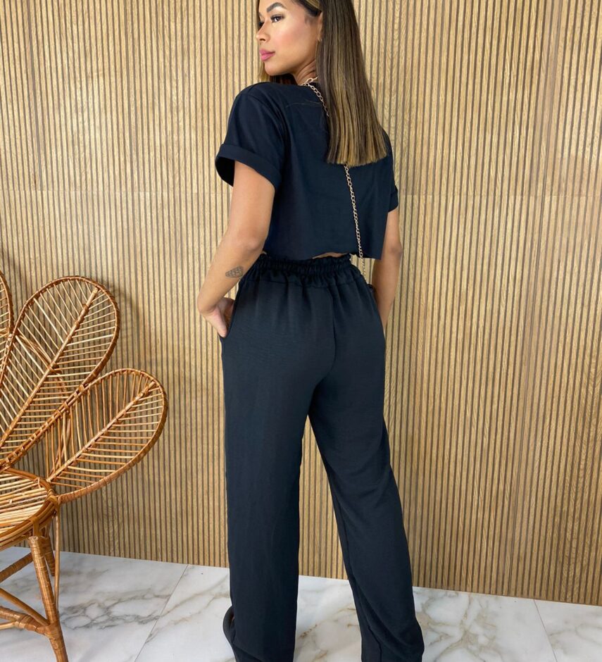 Cropped Feminino sem Bojo Preto - Fernanda Ramos Store