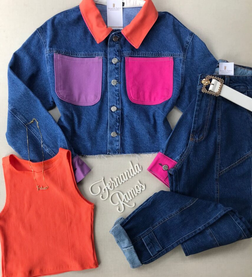 Jaqueta Feminina Jeans - Fernanda Ramos Store