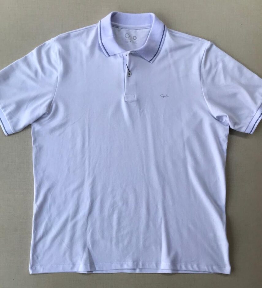 Polo Masculina Ogochi Branca - Fernanda Ramos Store