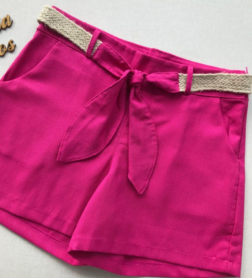 fernandaramosstore com br short feinino curto com cinto pink 1