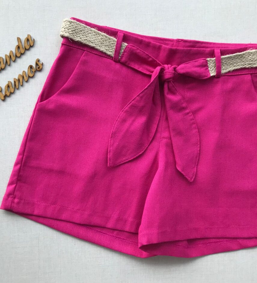 fernandaramosstore com br short feinino curto com cinto pink 2