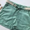 fernandaramosstore com br short feinino curto com cinto verde 1