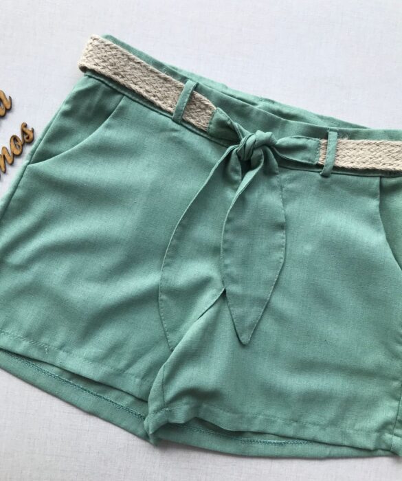 fernandaramosstore com br short feinino curto com cinto verde 1
