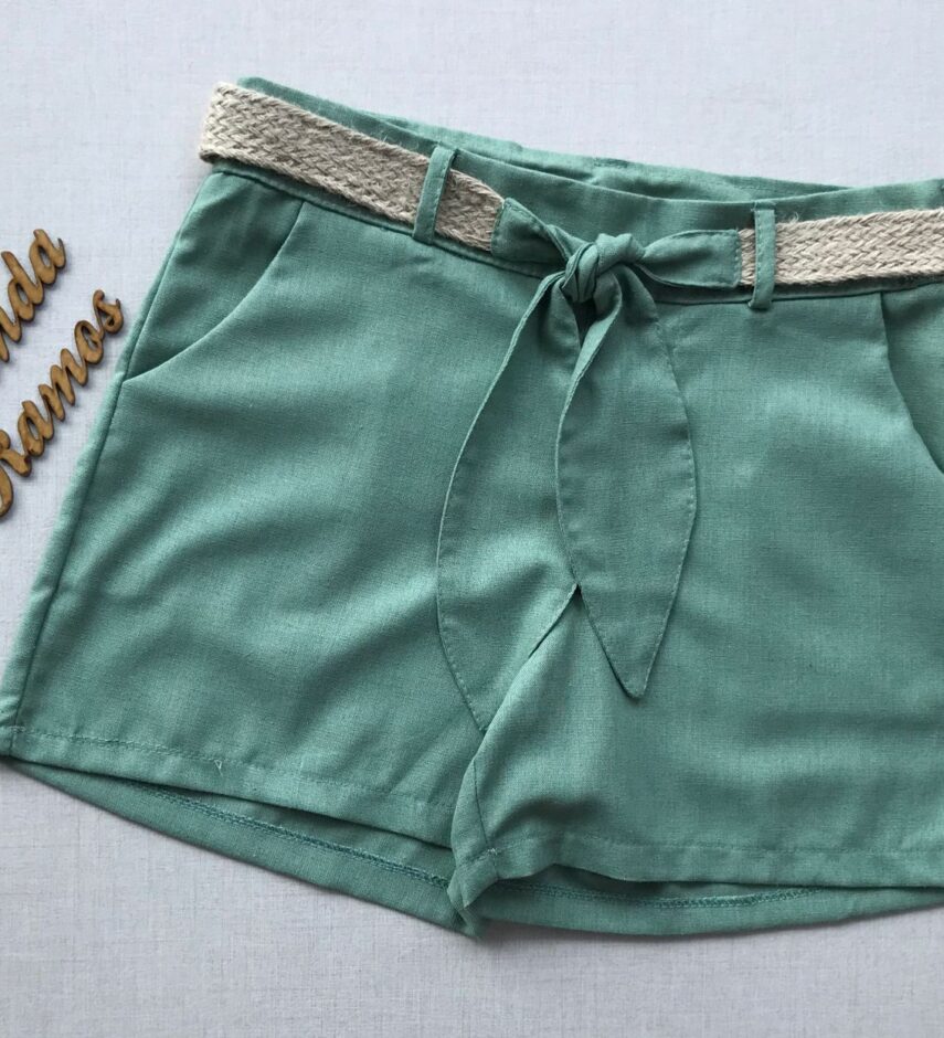 fernandaramosstore com br short feinino curto com cinto verde