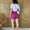 fernandaramosstore com br short feminino curto com cinto fucsia 2