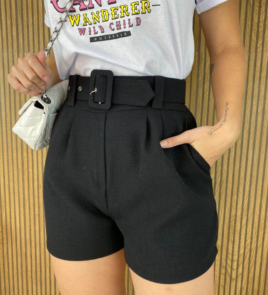 fernandaramosstore com br short feminino curto com cinto preto 1
