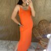 fernandaramosstore com br vestido longo de malha sem bojo laranja alca fina