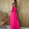 fernandaramosstore com br vestido longo de malha sem bojo pink alca grossa