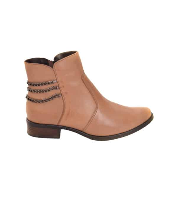 Bota de Couro Bege - Fernanda Ramos Store