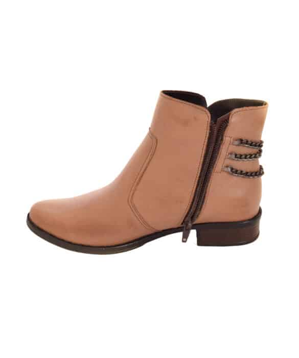 Bota de Couro Bege - Fernanda Ramos Store