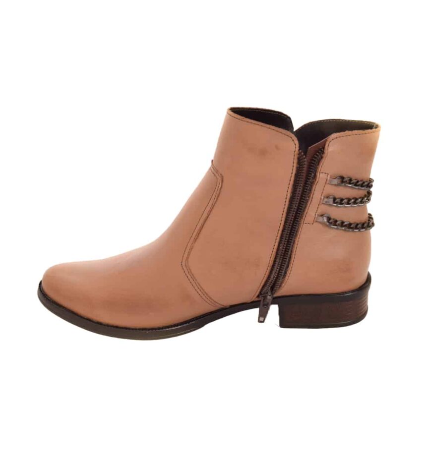 Bota de Couro Bege - Fernanda Ramos Store