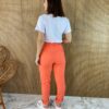 Calça Feminina com Cinto Coral - Fernanda Ramos Store